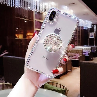 Iphone Mobile phone case with diamond airbag holder Naash