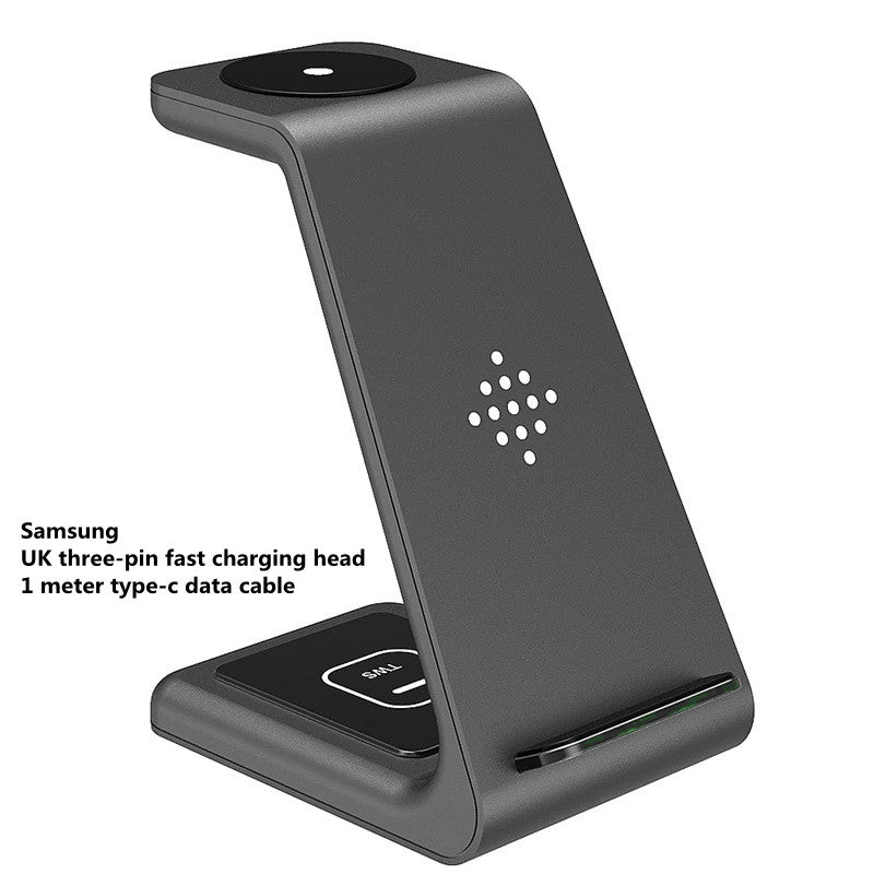 3 In 1 Fast Charging Station Wireless Charger Stand Wireless Quick Charge Dock For Phone Holder Naash