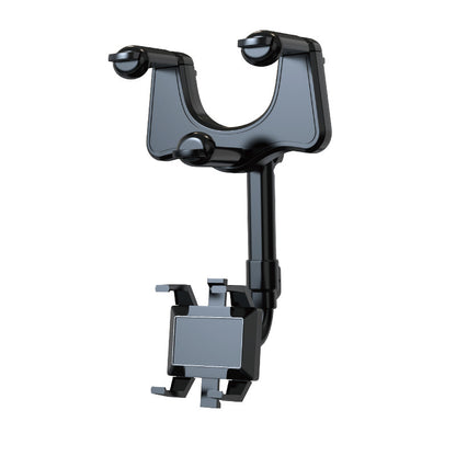 FlexiGrip 360: Universal Rear-view Mirror Phone Mount - Easy-Adjust, Secure-Hold Car Navigator Naash