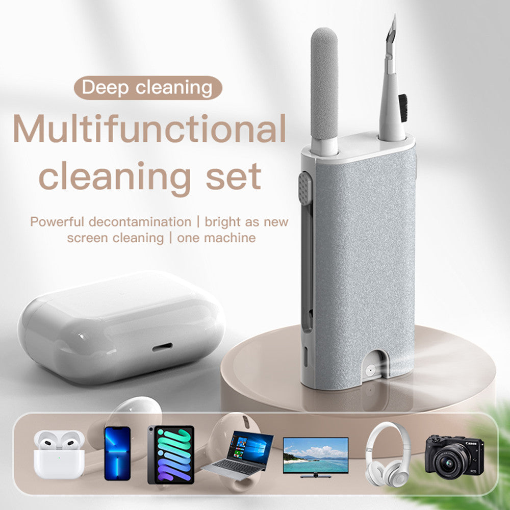 5 In 1 Screen Cleaner Kit Camera Phone Tablet Laptop Screen Cleaning Tools Earphone Cleaning Brush Pen For Office Naash