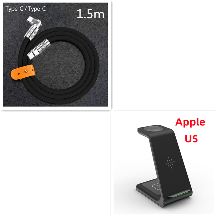 3 In 1 Fast Charging Station Wireless Charger Stand Wireless Quick Charge Dock For Phone Holder Naash